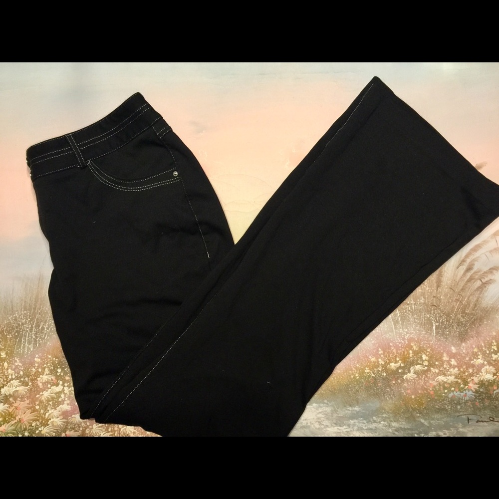 INTERNATIONAL CONCEPTS Black Stretch Jeans/ Pants